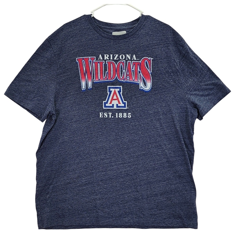Arizona Wildcats Captivating T-Shirt Mens 2XL Navy Blue Collegiate Sporty NCAA
